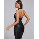 thumbnail image 5 of Vestido vendado BELLA BARNETT, sexy, halter, con recorte en la espalda, negro, 5 of 5