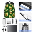 thumbnail image 5 of Goofa Flowers Avocado Print Casual Backpack for Women Men,Waterproof High School Bookbag,Lightweight Travel Daypack,Classic College Backpack,Laptob Backpack, 5 of 6