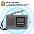 thumbnail image 2 of Radio FM / AM / SW Receptor de radio estéreo digital multibanda Pantalla de tiempo de sali MABOTO Equipo de radio, 2 of 7