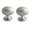 Brushed Nickel, variant on HDJNal 2 Pcs Cute Pigeon Egg Knobs with Screws - 29mm Diameter - Round Vintage Pull Handles for Home & Office Furniture - Kitchen Cabinet, Drawers & Cupboard Doors,Rose Gold