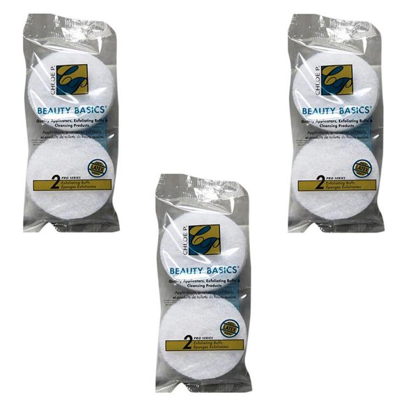 Beauty Basics Exfoliating Buffs (2 In 1 Pack) (Pack of 3)