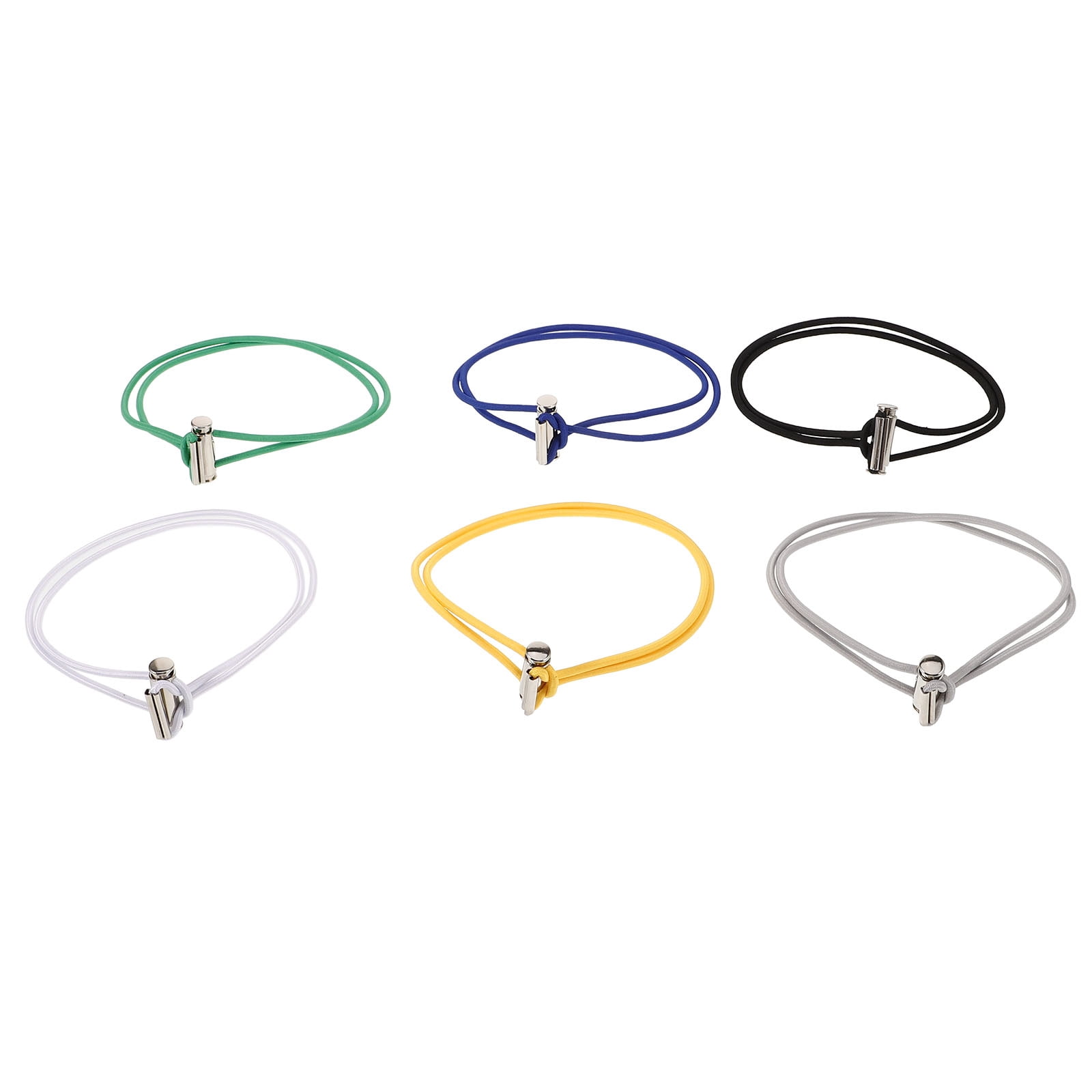 WASHWEPE 6pcs Elastic Trash Bag Fixing Circles Fall Garbage Bin Bands For Bags Detachable Design Multi For Home