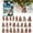 Blue, variant on Countdown Sets - 2D Christmas Home Ornaments 2024 Holiday Advent Calendar Christmas Tree Cute Ornaments Set for Festive and Seasonal Celebrations