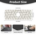 thumbnail image 2 of PAYOHTO Sink Splash Guard Faucet Mat Simple Triangular Grid Super Absorbent Fast Drying Pad Sink Faucet Drip Suction Mat for Kitchen Bathroom, 2 of 9