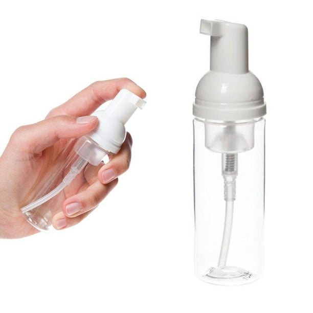 Download 1 Clear Plastic Foamer Bottle Pump Travel Size White Mini Soap Dispenser 1 7 Oz By Atb Walmart Com Walmart Com