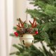 thumbnail image 1 of Campana Navidad Decorativa | Campana de Navidad con lazo y asta de alce | Ambiente festivo, duradera y multifuncional, 1 of 6