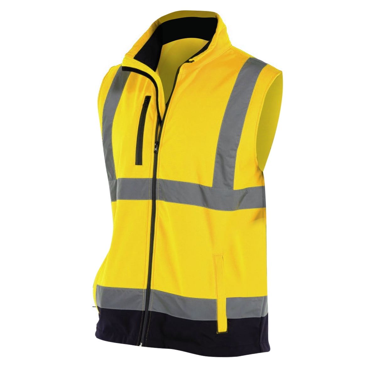 yoko hi vis softshell bodywarmer