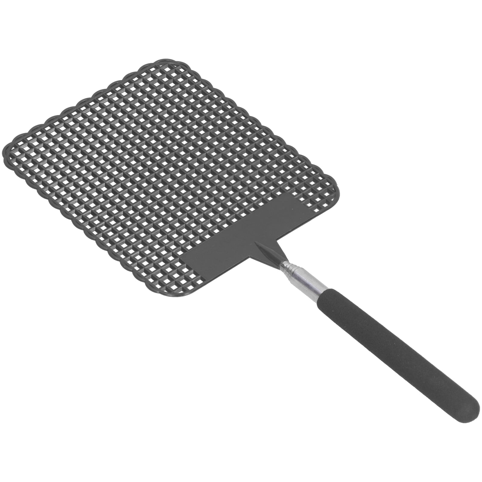 Lot De 3 Tapettes à Mouches Rétractables En Acier Inoxydable - Longueur 76 Cm, Poignée Noire Durable - Pour Maison Et Extérieur