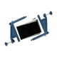 thumbnail image 2 of Juego de postes para red de tenis de mesa, abrazadera para red de pong, instalación rápida, equipo profesional Azul oscuro, 2 of 8