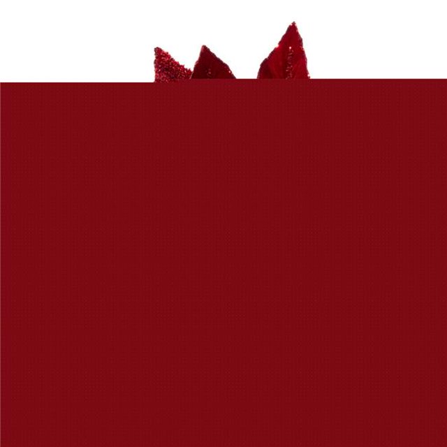 Vickerman L217603 14 Po. Rouge Double Face Velvet Poinsettia Pick
