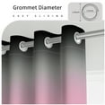 thumbnail image 6 of Aofoto Thermal Insulated Soundproof Grommet Curtains, Black Pink Light Blocking Curtains for Living Room Bedroom, 42x84 Inch, 2 Panels, 6 of 6