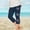 Navy, variant on Juslio Girls Pants Kids Girls Fashion Print Summer Leisure Yoga Leggings Sports Cropped（Black Capris， 2 Years）
