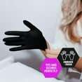 thumbnail image 4 of Med Pride Black Nitrile Gloves X-Large, 100 Count – Nitrile Exam Gloves, Powder-Free, Latex-Free, Textured Fingertips, Medical & Professional Use, 4 of 6