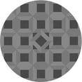 thumbnail image 1 of Ahgly Company Indoor Round Patterned Gray Dolphin Gray Area Rugs, 8' Round, 1 of 6