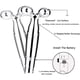 thumbnail image 3 of Rodillo eléctrico para ojos 3 en 1 - Juego de masajeador facial Herramienta antiarrugas antienvejecimiento para arrugas, líneas finas, círculos oscuros y ojos hinchados Xemadio FLD-4710, 3 of 6