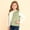 Green, variant on Girls Vest Cardigan Sleeveless Solid Zip Up Quilted Silk Thicken Warm Puffer School Vest Outerwear