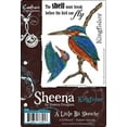thumbnail image 2 of Sheena's A Little Bit Sketchy Tropical Bird EZMount Stamps-Kingfisher, 2 of 2
