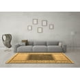 thumbnail image 3 of Ahgly Company Indoor Square Abstract Brown Modern Area Rugs, 3' Square, 3 of 4
