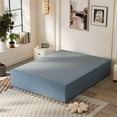 King Size Platform Bed Frame with Fabric Cover 16 Inch,Heavy Duty Metal
