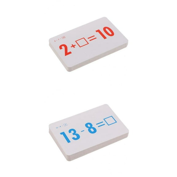 72 Pcs Mathematics Flash Cards for Addition And Subtraction of Primary School