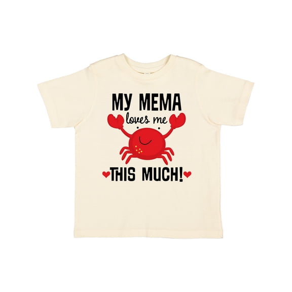 Inktastic My Mema Loves Me Grandson Boys or Girls Toddler T-Shirt