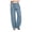 Blue, variant on Women's Cotton Pants Summer High Waisted Palazzo Pants Wide Leg Drawstring Elastic Waist Loose Comfy Trousers (Sky Blue, 3XL)