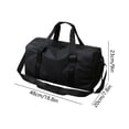 thumbnail image 3 of Large Capacity Gym Duffle Bag With Trolley Sleeve Dry Wet Separation Waterproof Sports Bag With Shoe Compartment For Travel Swim Workout, 3 of 6
