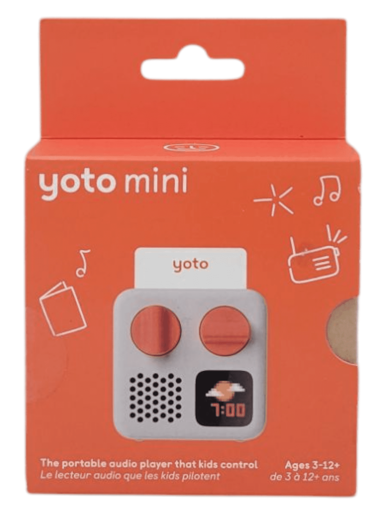 Yoto Mini (2024 Edition) Screen-Free Kids Travel Audio Player Stories Music Bluetooth Ages 3 and Up