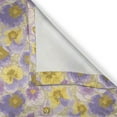thumbnail image 5 of Ambesonne Floral Grommet Curtain, Hand Drawn Pansy Garden, 50" x 96", Lavender Lilac Yellow, 5 of 6