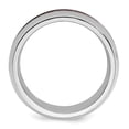 thumbnail image 2 of Edward Mirell 8mm Cobalt Beveled Press Fit w/ Carbon Fiber Insert Band, 2 of 7