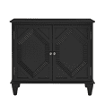 thumbnail image 5 of Hassch 33.6" Small Storage Cabinet with 2 Doors, Modern Accent Cabinet, Buffet Sideboard with Adjustable Shelf, Cupboard for Kitchen, Dining Room, Living Room, Black, 5 of 9