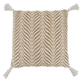 thumbnail image 6 of Fennco Styles Jute Cotton Woven Decorative Throw Pillow with Tassel 20" W x 20" L - Natural Cushion for Home Décor, Couch, Living Room, Bedroom and Special Occasion, 6 of 7