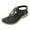 2Black, variant on Flat Flip Flops for Women with Comfortable Arch Support Summer Beach T-Strap Walking Sandal