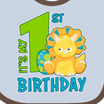 thumbnail image 4 of Inktastic Its My 1st Birthday with Dinosaur Boys or Girls Baby Bib, 4 of 4