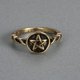 thumbnail image 2 of Anillo de amuleto Anillo de estrella de cinco puntas Anillo gótico de protección para mujeres y niñas, 2 of 4