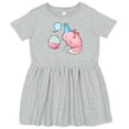 thumbnail image 3 of Inktastic Cute Axolotl Birthday with Cupcake Girls Toddler Dress, 3 of 5