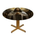 thumbnail image 3 of PIKWEEK Waterproof Resistant Fabric Round Tablecloth White, 3 of 7