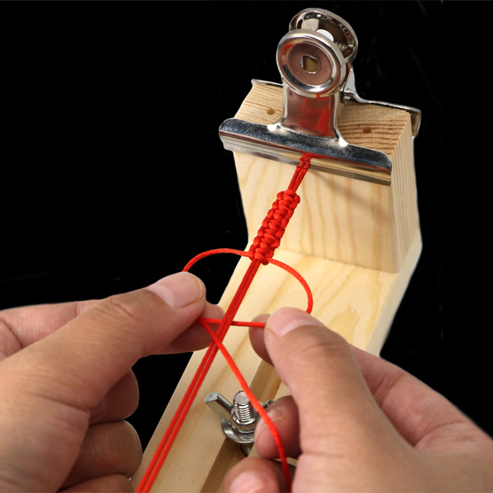 Wooden Jig Bracelet Making Kit Paracord Bracelet Braided - Temu