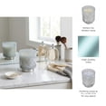 thumbnail image 5 of Small Scented Glass Candle for Living Room Decor - Decorative Votive Candle for Bedroom, Bathroom, and Living Room Decor - Indoor or Outdoor Pillar Ideal for Men and Women - 5", Blue & Silver, 5 of 13