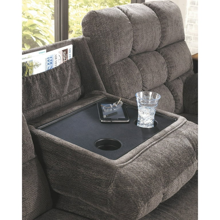 Ashley microfiber reclining sofa deals