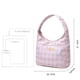 thumbnail image 4 of Bolsa cruzados a cuadros, de moda, informal, de gran capacidad, para mujer (rosa) Ehuebsd Para Estrenar, 4 of 8
