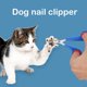 thumbnail image 1 of Tijeras para uñas de mascotas de acero inoxidable, cortadora de garras para perros y gatos (azul), 1 of 7