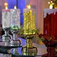 thumbnail image 1 of 1 Set Candle Light Swirling Glitter Plug And Play Waterproof Flameless Christmas LED Night Light for Party Red One Size, 1 of 13