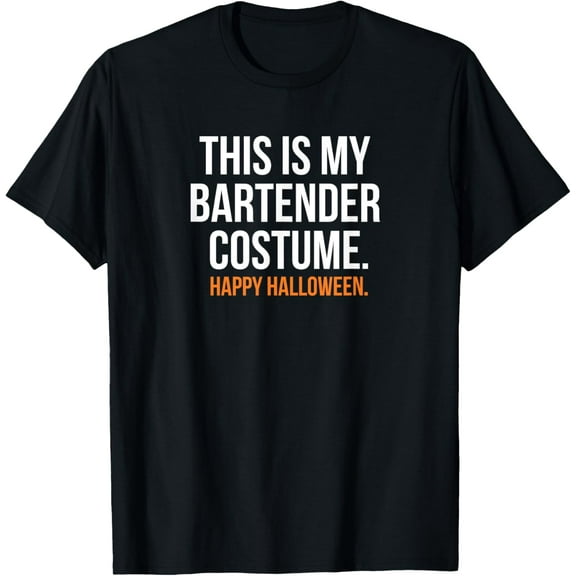 This Is My Bartender Costume Funny Halloween T-Shirt