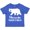 Royal Blue, variant on Inktastic Missoula, Montana White Bear Silhouette Boys or Girls Toddler T-Shirt