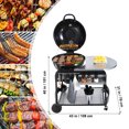 thumbnail image 6 of KFFKFF 21" Charcoal Kettle Grill with Thermometer and Cart, 6 of 8