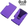 thumbnail image 3 of Notus Metal Wallet for Men Aluminum Credit Card Holde Minimalist Slim Wallet RFID Blocking Card Holder Money Clip Smart Wallet Purple, 3 of 7