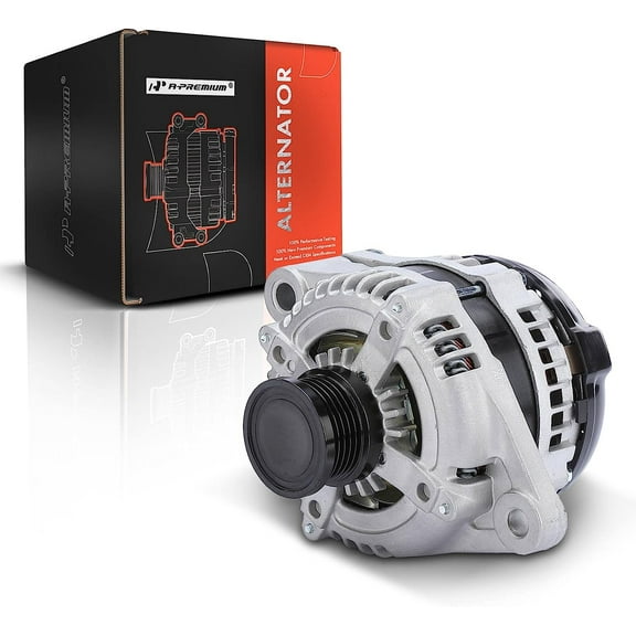 A-Premium Alternator Compatible with Dodge Dart 2013-2016 Fiat 500 2012-2014, L4 1.4L, 12V 140A 5 Groove Clutch Pulley Clockwise