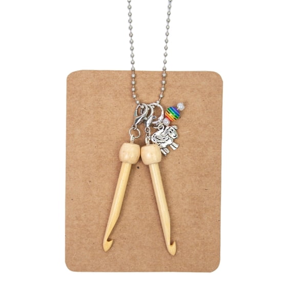 AOOOWER Portable Crochet Hook Set with Stitching Markers Easy to Carry Crochet Needle For Crochet Enthusiasts