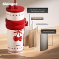 thumbnail image 4 of Sidagar 24 oz Cute Cherry Ceramic Lined  Stainless Steel Leakproof Travel Mugs with Straw Lid, 4 of 9